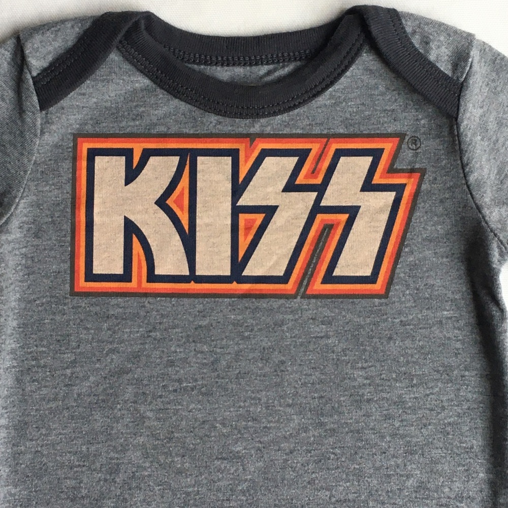 KISS shirt size 12 months one piece Rock Band EUC